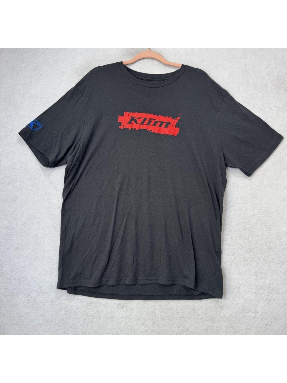 KLIM Shirt Mens 2XL Gray USA Flag Graphic Tee Motorcycle Tagless Patriotic